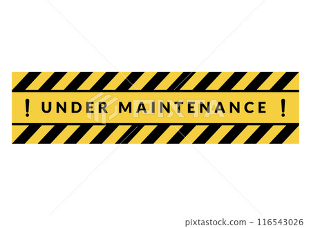 Danger warning board icon. Caution and dangerous area. Yellow sign for safety, hazard shock. Keep out caution warning and risk zone. Vector cartoon illustration 116543026