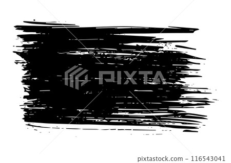 Abstract vector watercolor paint. Isolated grunge element for paper design. Ink paint brush stains or spots on white background 116543041