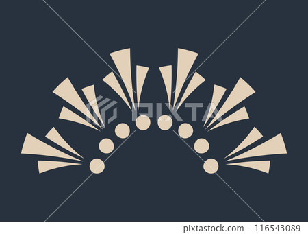 Sunburst firework explosion, bursting or light rays, linear drawing. Vector trendy hand drawn retro isolated design element 116543089