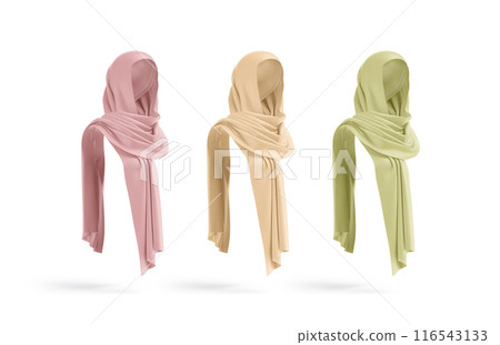 Blank colored female shayla mockup, side view 116543133