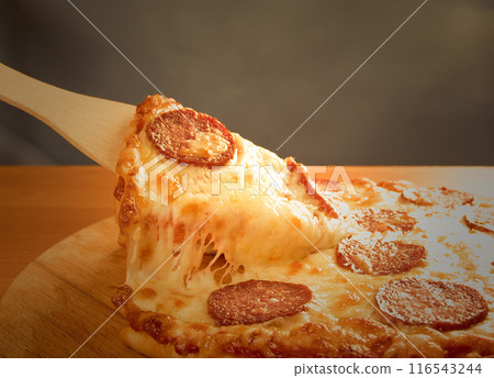 homemade  pizza  Pepperoni 116543244