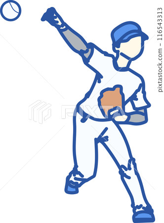 Pitcher_Pitching Motion Pitcher_Pitching Motion 116543313