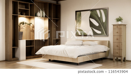 Modern Bedroom interior design with decoration room japan. 116543904