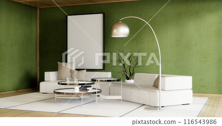 Sofa japanese on room japan tropical desing and tatami mat floor. Sofa japanese on room japan tropical desing and tatami mat floor. 116543986