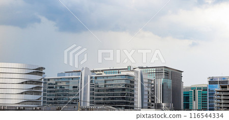 modern buildings scenery, City buildings skyline, Cityscape office buildings with modern corporate architecture. modern buildings scenery, City buildings skyline, Cityscape office buildings with modern corporate architecture. 116544334