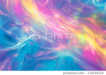 Holographic foil blurred abstract background 116544529