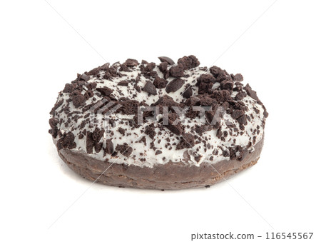 Chocolate Doughnuts Isolated, Brown Donuts 116545567