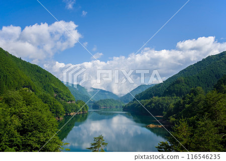 【夏日風光】綠樹環繞的湖畔風光 【夏日風光】綠樹環繞的湖畔風光 116546235