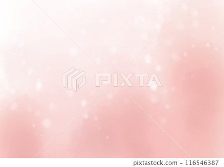 Sparkling and fluffy salmon pink background illustration material 116546387