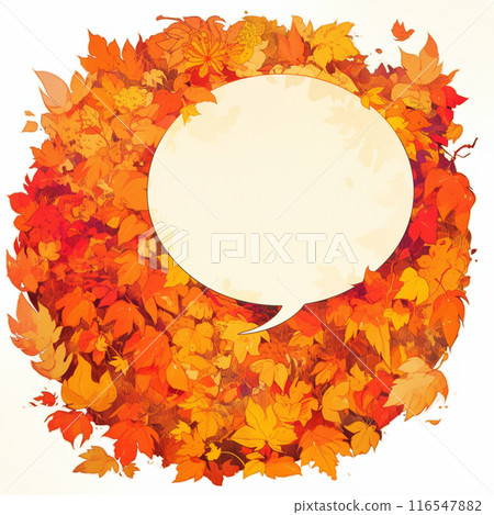 Frame material with the image of autumn 116547882