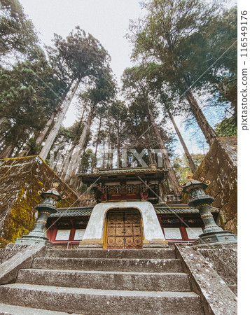A shrine surrounded by trees 116549176