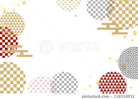 金色日式新年賀卡背景 金色日式新年賀卡背景 116550032