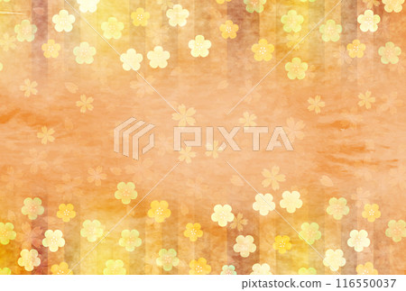 Cherry blossoms, plum blossoms, spring, Japanese pattern, background Cherry blossoms, plum blossoms, spring, Japanese pattern, background 116550037