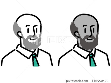 Set of simple male icons 116550429