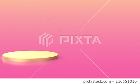 The gold podium for advertising or present concept 3d rendering. The gold podium for advertising or present concept 3d rendering. 116551010