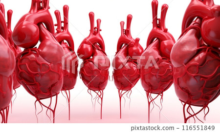 Abstract human internal organs, Anatomy, Medical education concept, Generative AI 116551849