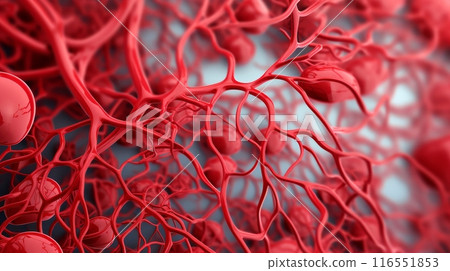 Abstract human internal organs, Anatomy, Medical education concept, Generative AI 116551853