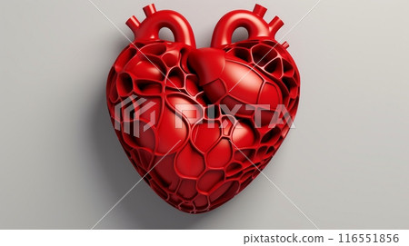 Abstract human internal organs, Anatomy, Medical education concept, Generative AI 116551856