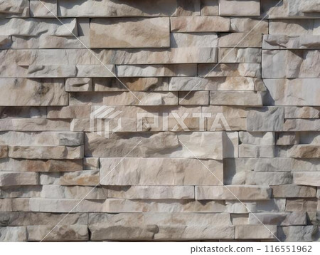 Vertical and horizontal loop Western style stone wall texture made of stone Vertical and horizontal loop Western style stone wall texture made of stone 116551962