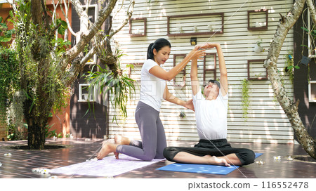 Yoga, exercise, women 116552478