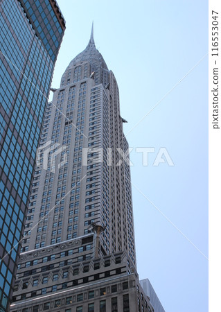 New York City, city view, skyscrapers, looking up. Chrysler building New York City, city view, skyscrapers, looking up. Chrysler building 116553047
