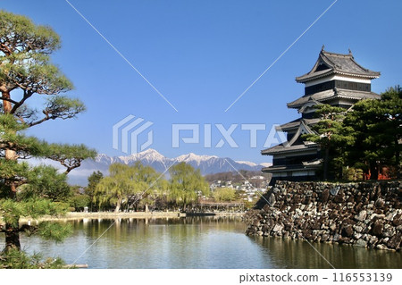 松本城和北阿爾卑斯山（長野縣松本市） 116553139