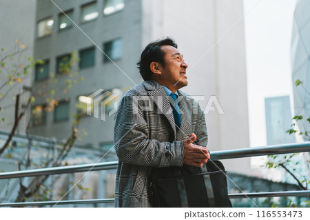 business man, cold, winter 116553473