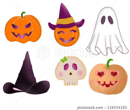 Set halloween icons Set halloween icons 116554183