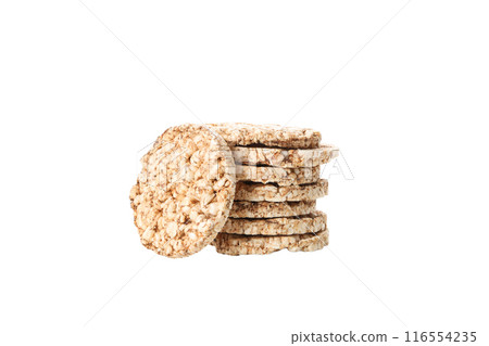PNG, diet rice bread, isolated on white background. 116554235