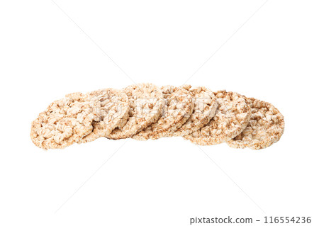 PNG, diet rice bread, isolated on white background. 116554236