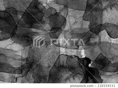 帶有手寫風格墨水污蹟的單色背景圖像。 116554531
