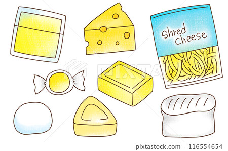 Loose and simple cheese set (analog style) Loose and simple cheese set (analog style) 116554654