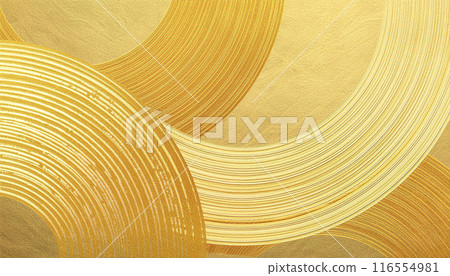 Golden Japanese style design background 116554981