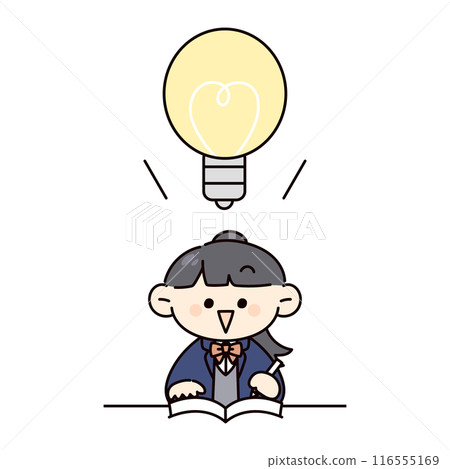 學生學習時閃爍的插圖 116555169