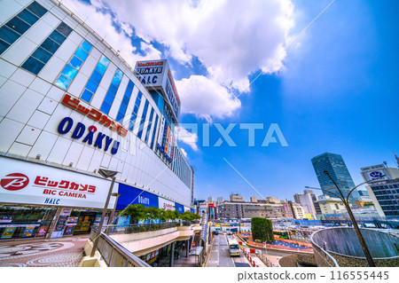 Tokyo cityscape in Japan. View of the redevelopment of the west exit of Shinjuku Station. Demolition of Odakyu Department Store progresses... = July 5, 2024 116555445