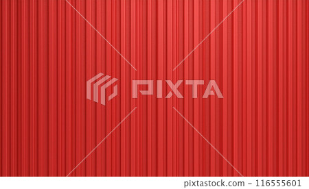 Red 3D stripes, material texture background Red 3D stripes, material texture background 116555601