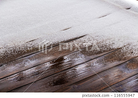 Snow is melting 116555947