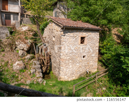 Ancient mills in valle dei Mulini Lusiana Veneto region Ancient mills in valle dei Mulini Lusiana Veneto region 116556147