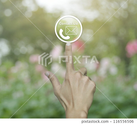 Business contact us and customer service concept Business contact us and customer service concept 116556506