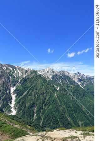Hakuba Sanzan in summer seen from Happoone Hakuba Sanzan in summer seen from Happoone 116556674