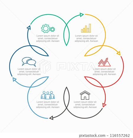 Infographic design template with place for your data. Vector illustration. 116557262