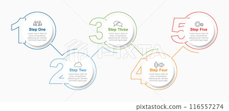 Infographic design template with place for your data. Vector illustration. 116557274