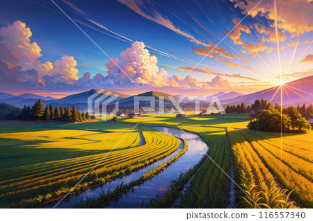 Anime Backgrounds: AI illustrations inspired by traditional Japanese landscapes 116557340