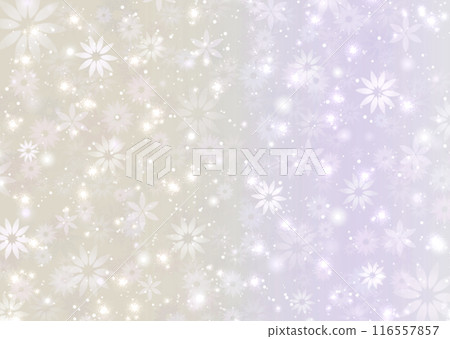 Mysterious, fairy tale, fantastical glittering gradient background wallpaper illustration texture of flowers [purple, beige] 116557857