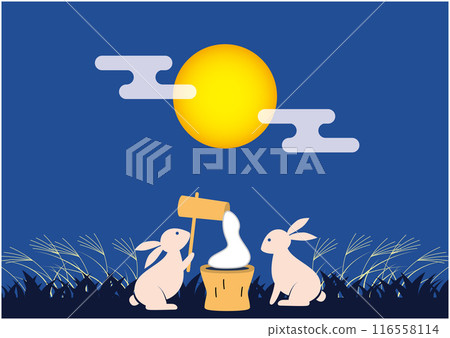 秋葉，賞月背景 116558114