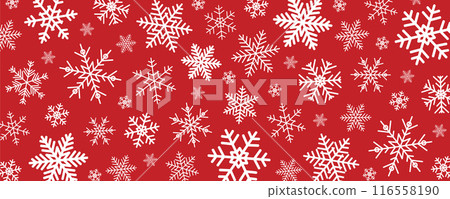 christmas snowflake background pattern in white and red colors vector illustration christmas snowflake background pattern in white and red colors vector illustration 116558190