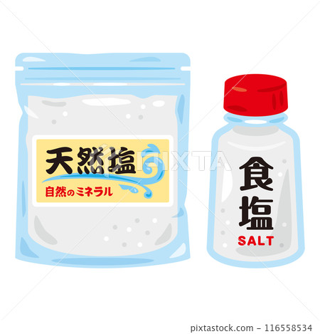 Natural salt and refined salt 116558534