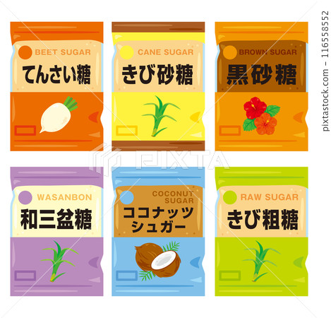 套各種類型的糖袋 2 116558552