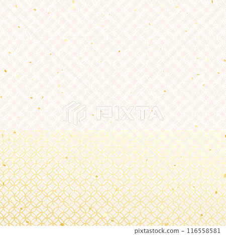 Japanese modern illustration background material arranged with traditional Japanese patterns 116558581