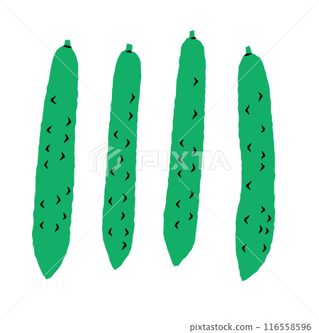 Simple cucumber illustration | Vector 116558596